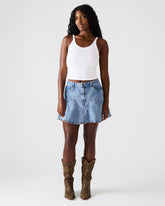 MELANY DENIM SKIRT FOREVER BLUE