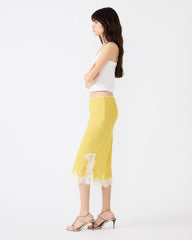 CINTHIA SKIRT GOLDEN LIME