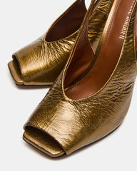 LUCIAN OLIVE CRINKLE PATENT