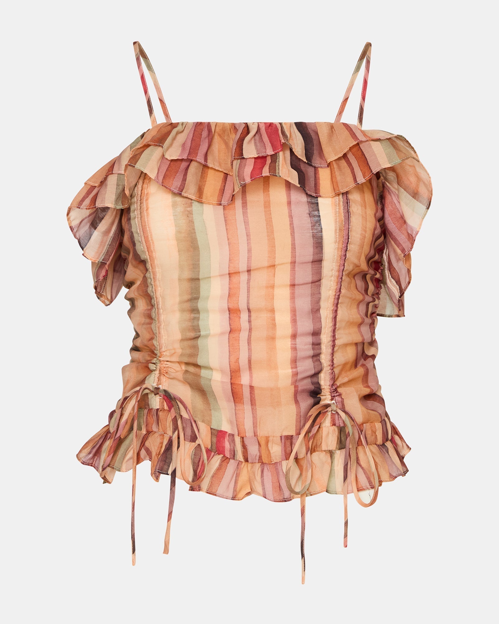 SHILLOH TOP STRIPE MULTI