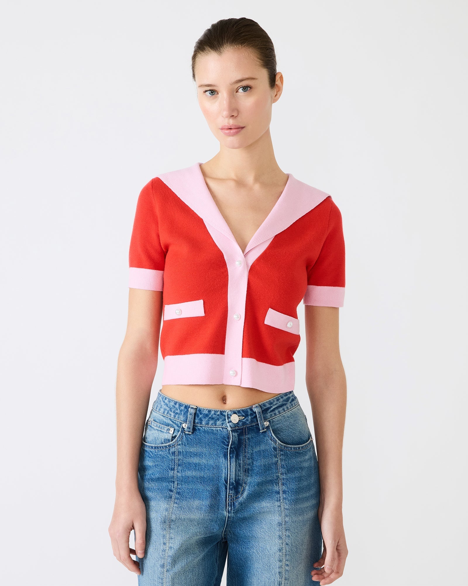 ADEN SWEATER SCOOTER RED